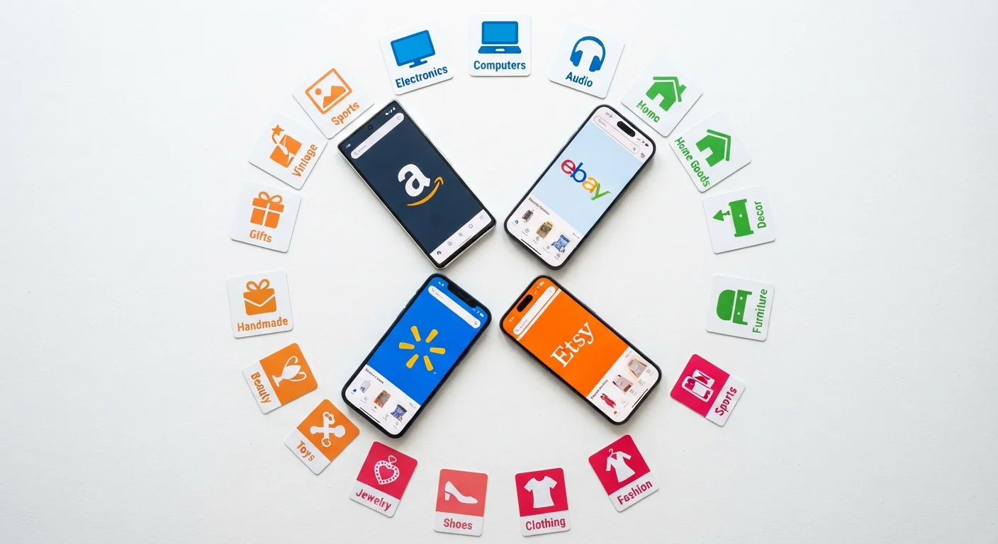Amazon, eBay, Walmart, and Etsy: Which Marketplace Actually Wins for Each Product Category
