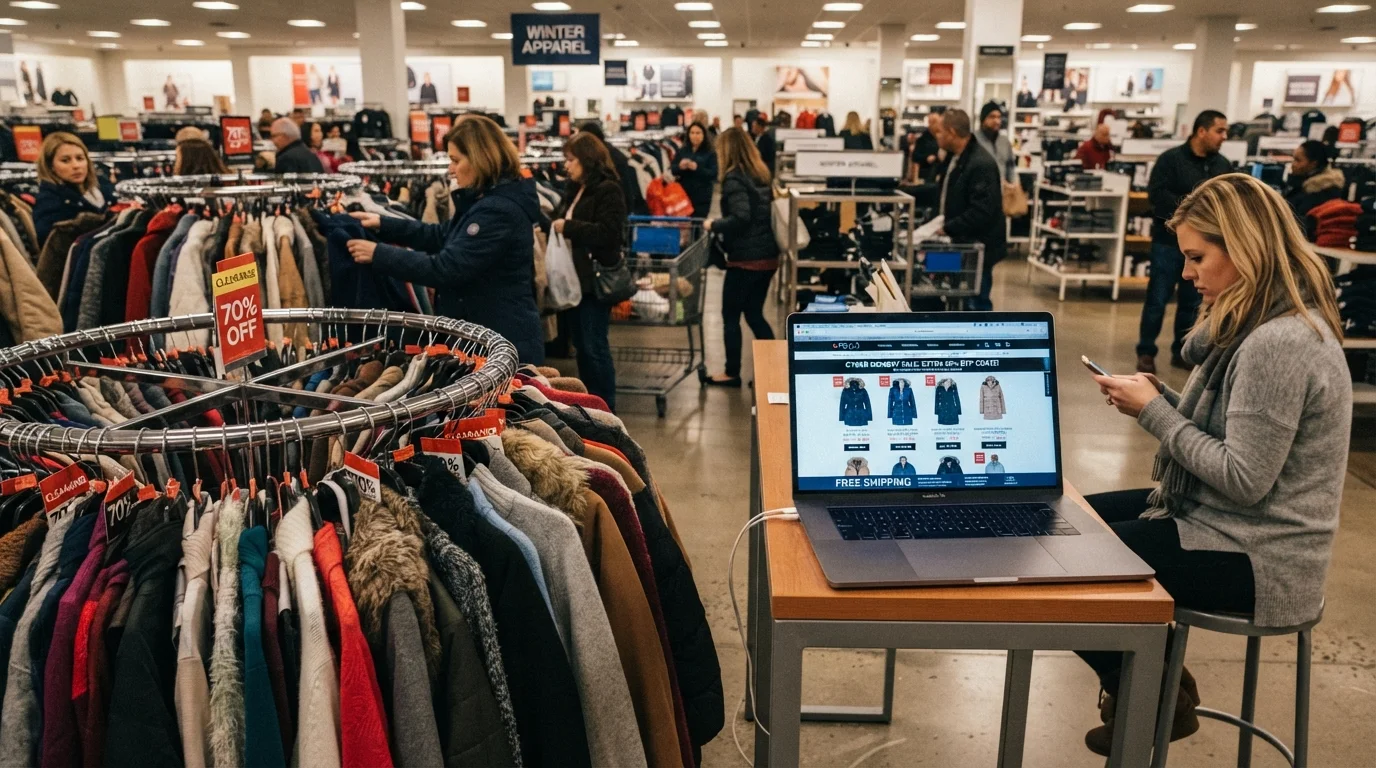 Department Stores vs. Online Outlets During Winter Clearance