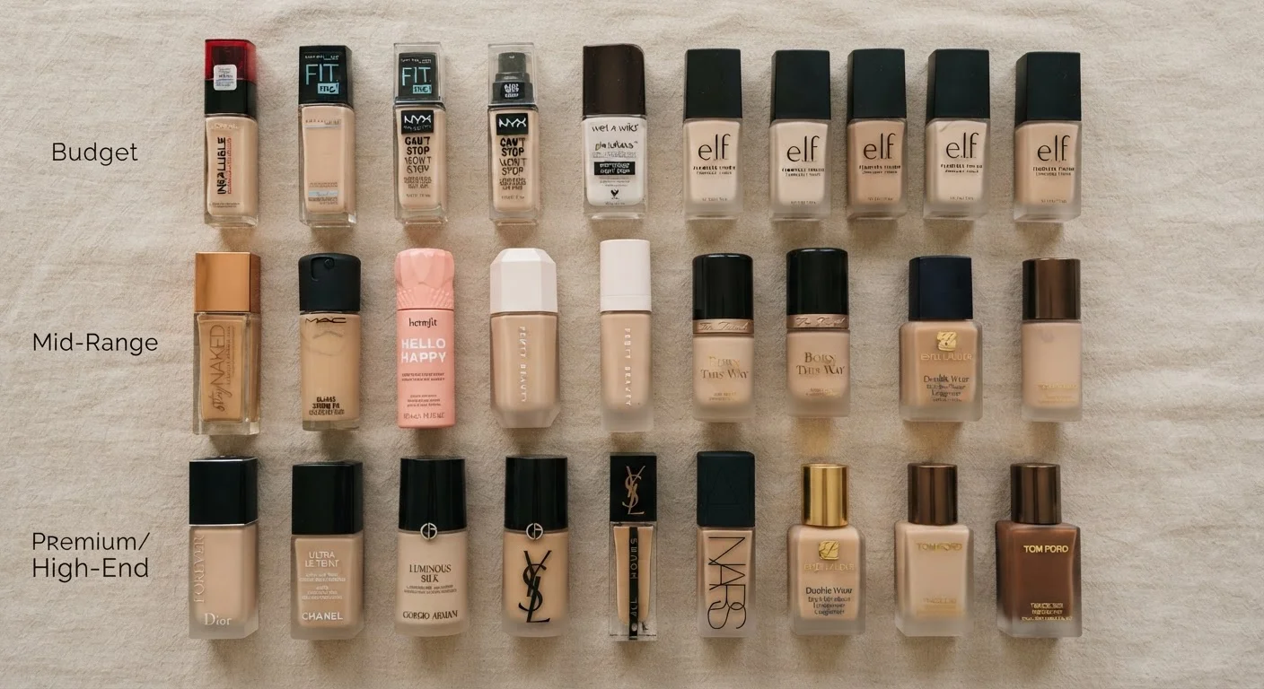 Foundation at Every Price Point: What Changes and What Doesn't