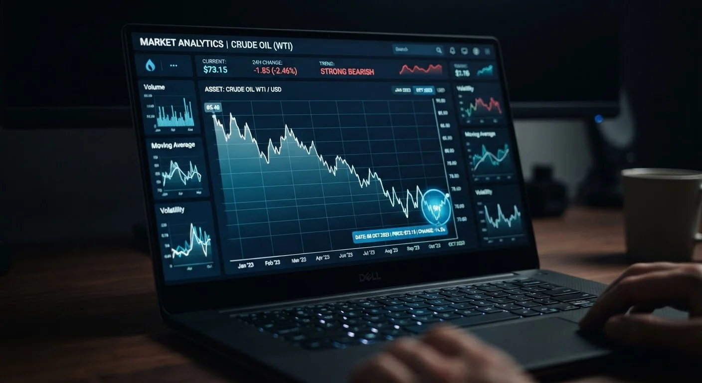 Laptop screen showing a price history graph with a highlighted historical low price point
