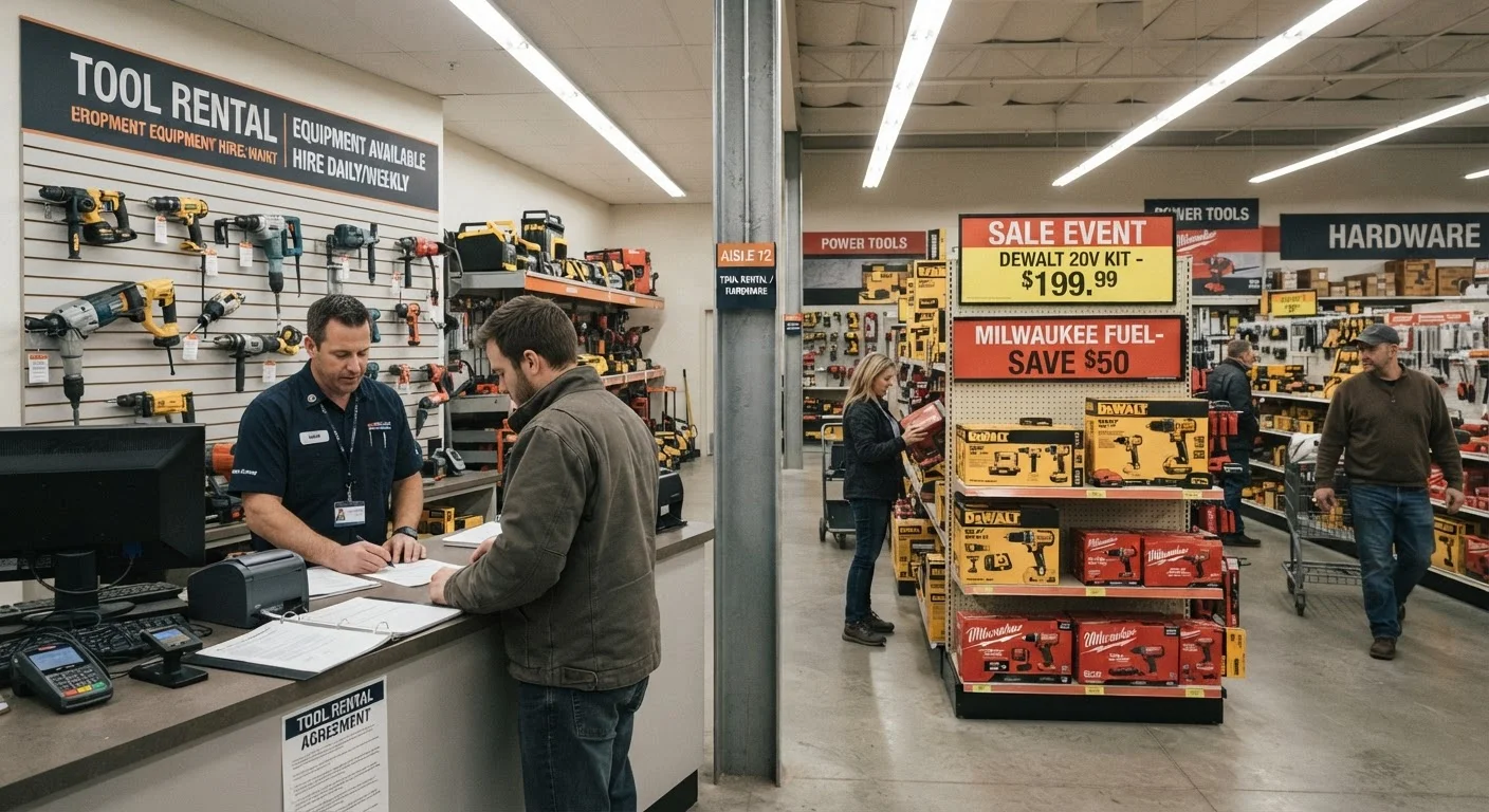 How Tool Rental Compares to Buying on Sale for One-Off Jobs