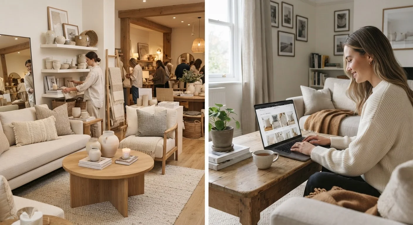 Online Marketplaces vs. Brick-and-Mortar Stores for Home Décor