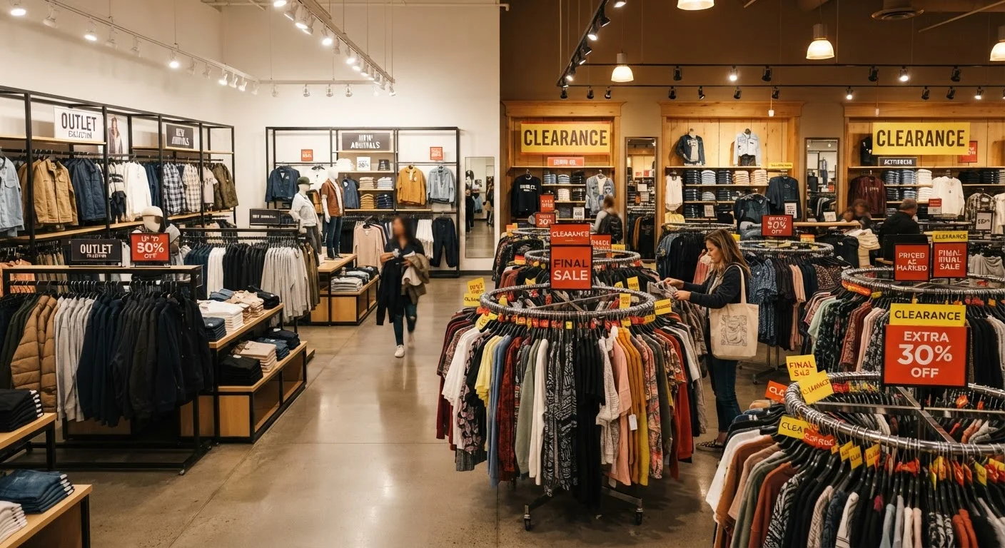 Outlet Store vs. Clearance Section: Where Discounted Clothing Actually Comes From