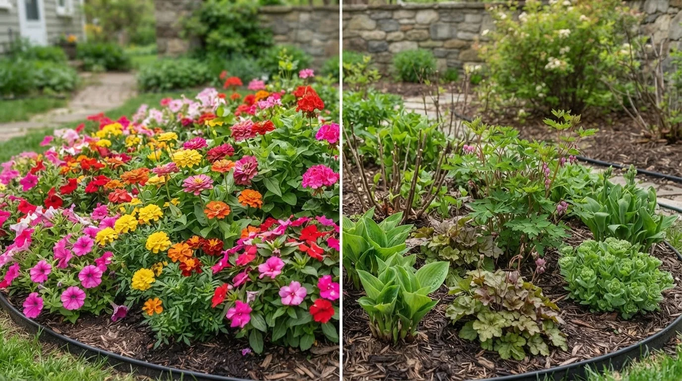 Perennials vs. Annuals: The Long-Term Cost of Each Planting Strategy