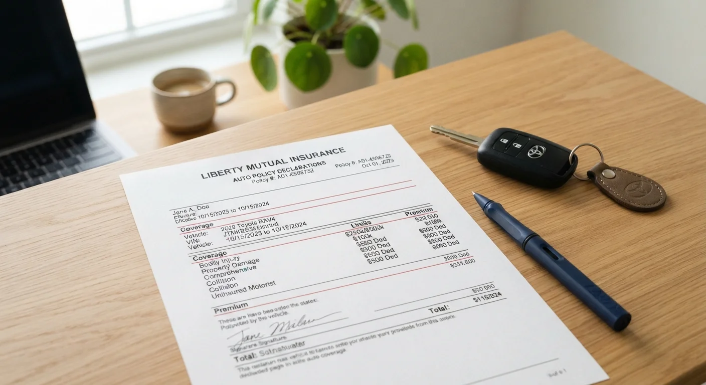 Reading Your Auto Insurance Declarations Page