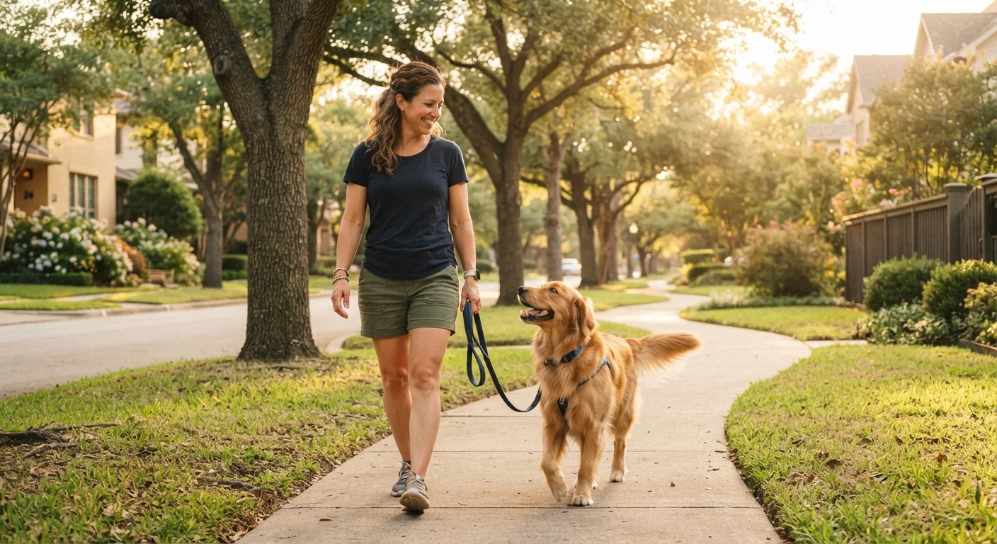 Teaching a Dog to Walk Calmly on a Leash