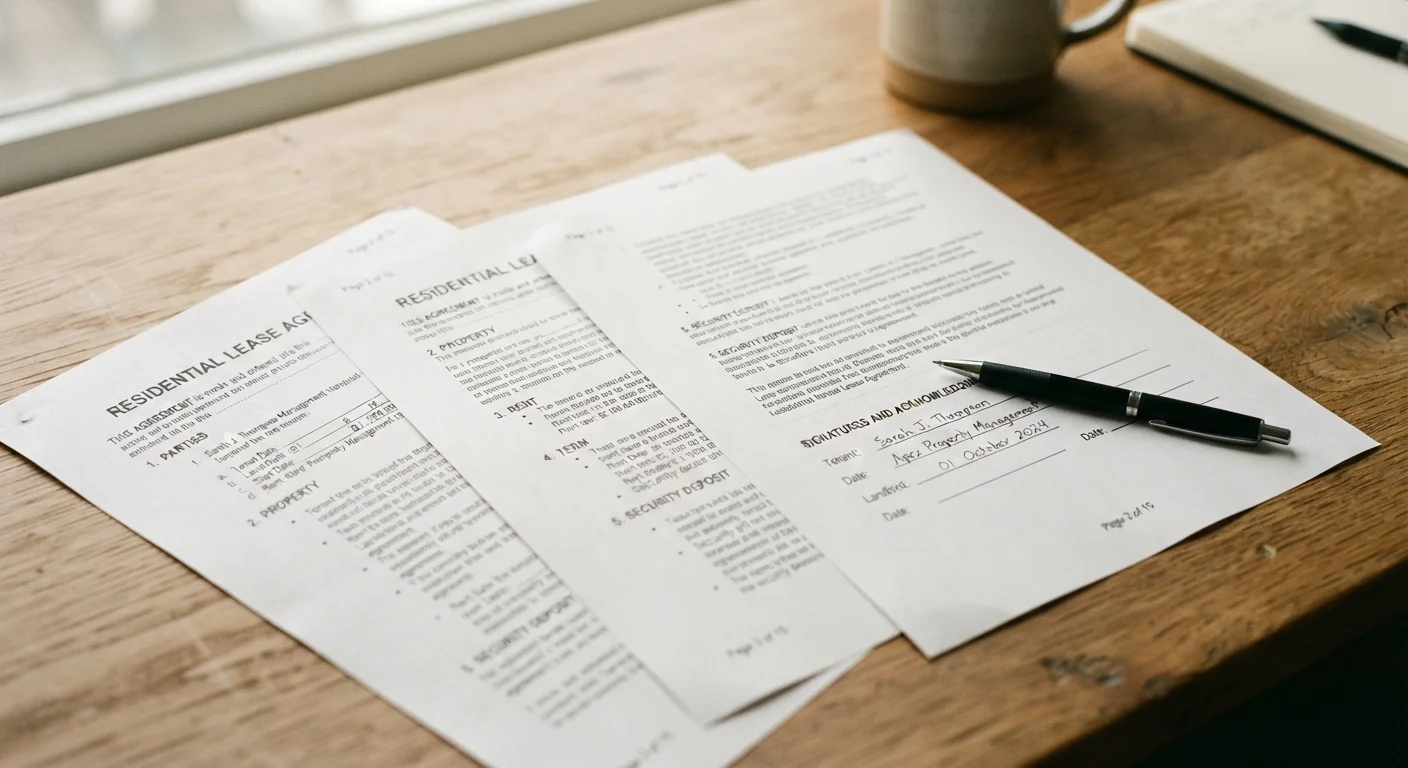 What Every Clause in a Standard Lease Agreement Actually Means